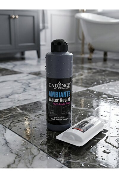 Cadence Ambiante Fayans Tezgah Boyası AW-23 Antrasit Siyah 250 ml Islak Zemin...