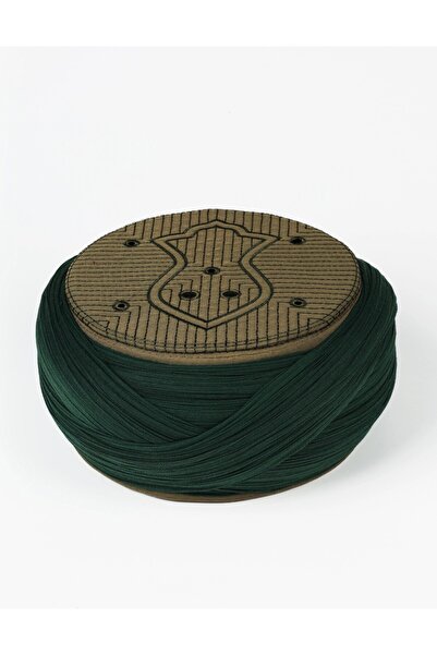 Sarıkhane Çocuk Namaz Sarığı - Yeşil Kumaş - Yeşil Takke - Çapraz Sarım - Nâl...