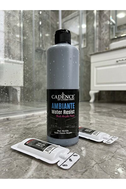 Cadence Ambiante Fayans Tezgah Boyası AW-20 Koyu Arduvaz Gri 500 ml Islak Zem...