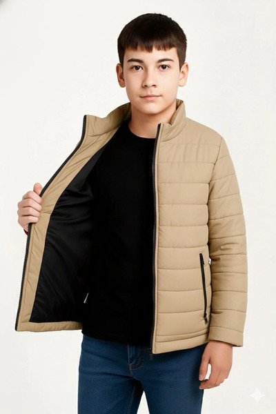 LUMİART Boys' Puffer Jacket Lightweight and Warm Winter Zipper Water-Repellen...