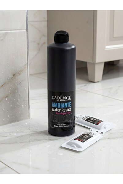 Cadence Ambiante Fayans Tezgah Boyası AW-24 Siyah 500 ml Islak Zemin Suya Day...