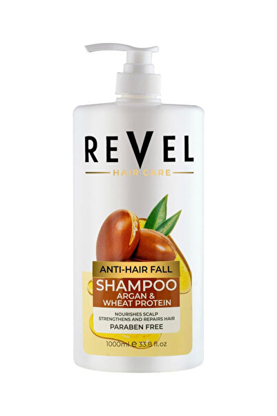 REVEL ريفيل شامبو بروتين الارجان والقمح مضاد لتساقط الشعر للرجال والنساء، 100...