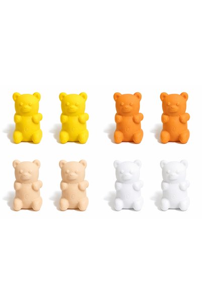 MurayTekno Children's Room Wardrobe and Drawer Handle with Teddy Bear Figure – Cute Decorative Handle (Set of 4)