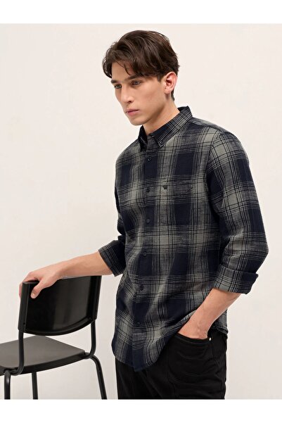 The Bear House Men's long Sleeve Shirt, breathable, soft comfort Fabric