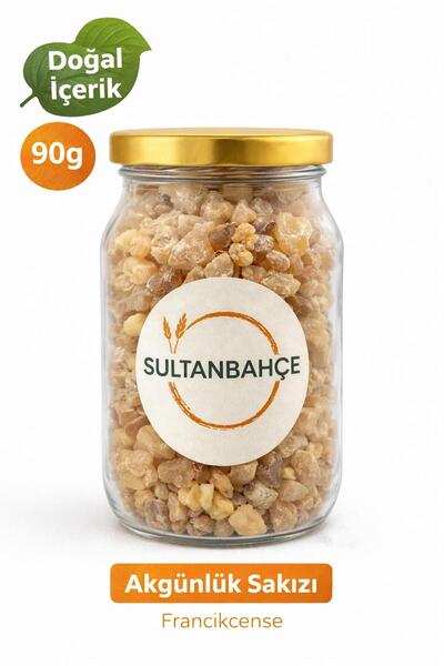 sultanbahçe Akgünlük Sakızı 90 gr - %100 Doğal Reçine - Yüksek Kalite Saf Ak ...