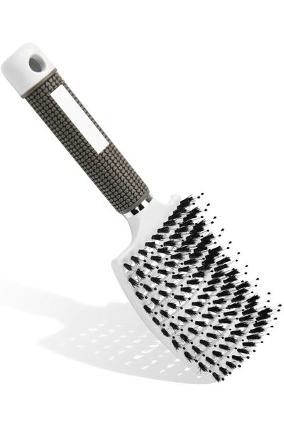 Arabest Curved Vented Hair Brush for Long Thick Curly Hair,Soft Massage Hair ...