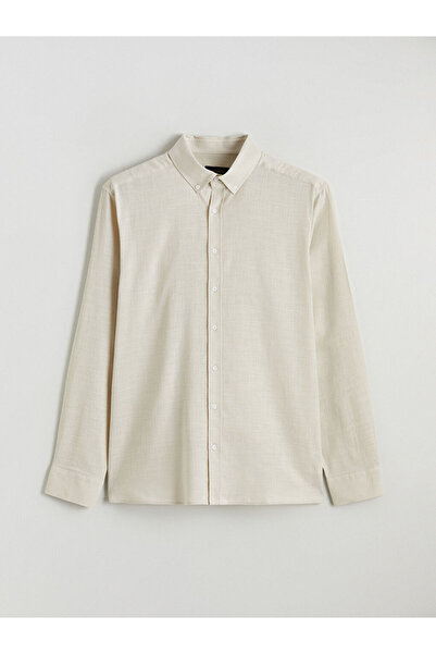 LC Waikiki Rmz Gi̇yi̇m Farkiyla Standard Fit Dobby Men's Shirt