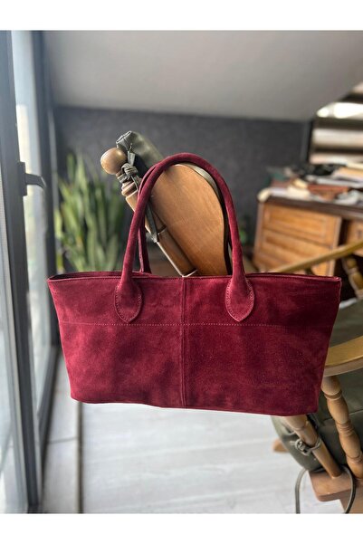 ÖzkanAccessory نيبولا – حقيبة يد وكتف من جلد الغزال