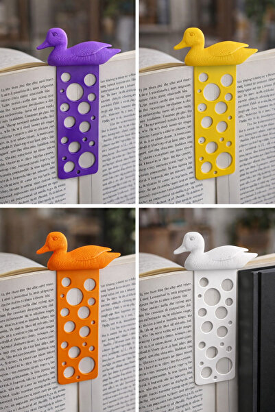 MurayTekno Decorative Bookmark with Duck Figure – Set of 6 Colorful Bookmarks