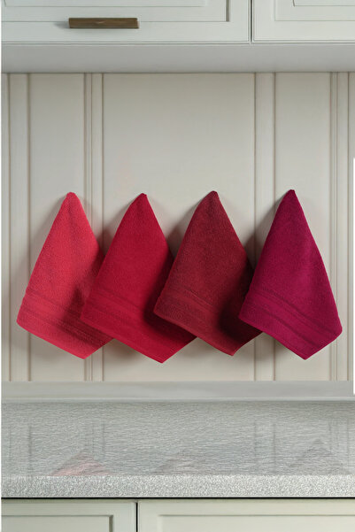 DNZGÜLCAN Lera 4-Piece 30X50 Towel Set Hand Face Kitchen Towels |   100% Cott...
