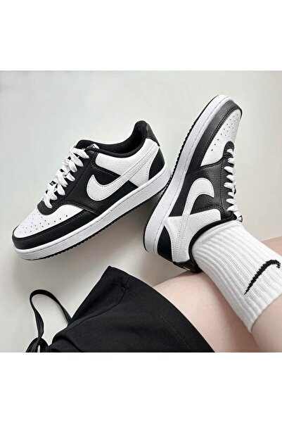 Nike Court Vision Lo Nn Womens Sneaker Women's Casual Sports Shoes Black-White