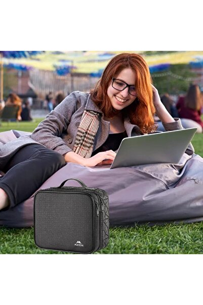 MATEIN Cable Organizer Bag, Waterproof Travel Electronic Storage with Adjusta...