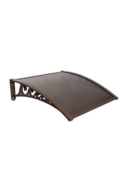 SUNDURMAGROSS Pratik Sundurma Kapı Pencere Üstü 100x100 cm Bronz 6 mm Levhalı