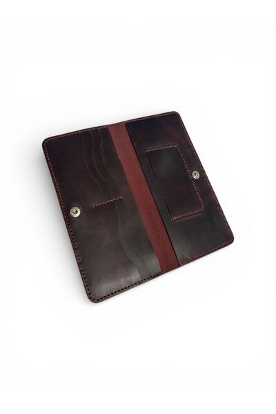 ParlaLeather Samira Handmade Genuine Real Leather Long Wallet Women