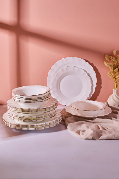 Perotti Sunflower Opal 24 Parça 6 Kişilik Yemek Takımı