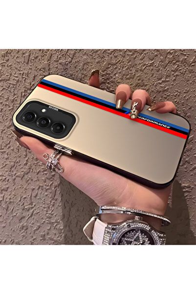 CHICASELUX Samsung Galaxy A56 ile Uyumlu Araba Logosu Silikon Kenar Sert Arka...