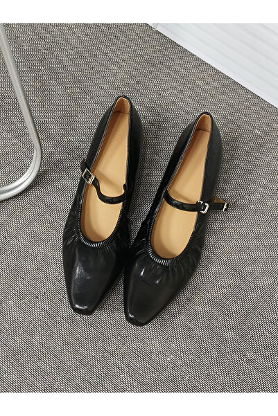 Take Two By Styli Women Black Elastic Detail Pointed Toe Shoes