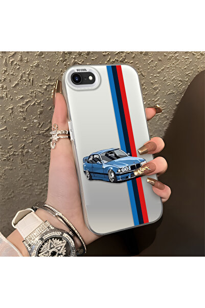 Hontinga iPhone 7/8/Se 2020 2022 Compatible Silicone Edge Hard Back Anti-Fall...