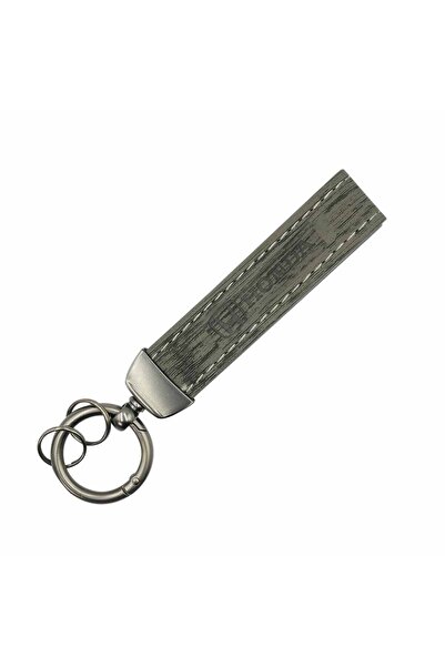 Honda Carbon Fiber Leather Keychain with Metal Ring 360° Rotation Durable Car...