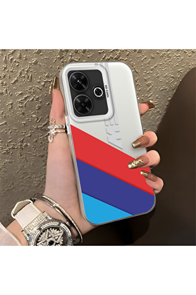 Hontinga Xiaomi Poco M6 4g Compatible Bmw Patterned Silicone Edge Hard Back A...