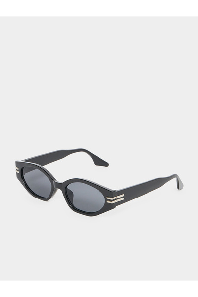 Styli Metal Detail Round Sunglasses