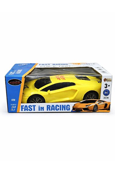 NASYONEL TOYS Oyuncak Spor Araba | Fast in Racing Sarı Model Araba Çocuk Oyun...