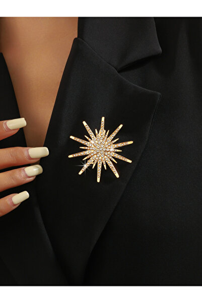 Take Two By Styli Sea Urchin Shaped Rhinestone Embellished Brooch