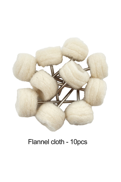 Choice5 قماش فلانيل، 10 قطع/كيس، فرشاة تلميع أسنان، أدوات دوارة، ساق 2.35 مم،...