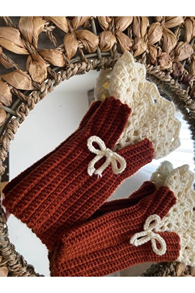 HanimLoop Vintage Örgü Dantel Eldiven , Bileklik