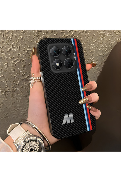 Hontinga Xiaomi Poco X7 5g Compatible Bmw Patterned Silicone Edge Hard Back A...