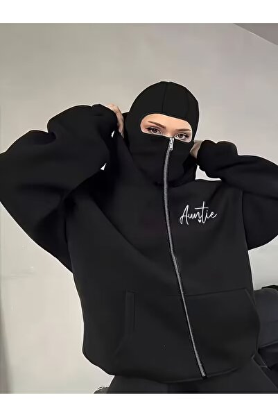 LAND MODA سترة صوفية للجنسين من Snow Masked Ninja من الصوف السميك بخيطين