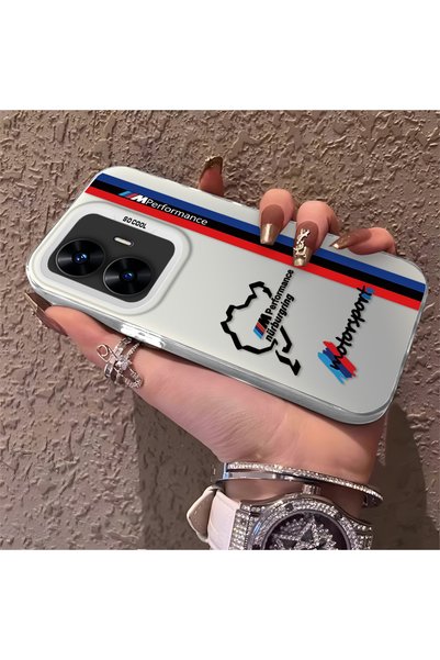 CHICASELUX Silicone Edge Hard Back Thin Phone Case Compatible with Realme C55...