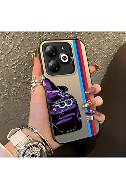 Hontinga حافظة هاتف Infinix Smart 8/8 Pro متوافقة مع الحافة السيليكونية الصلب...