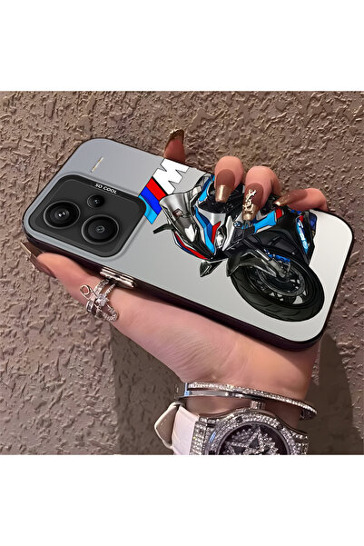 CHICASELUX Redmi Note 13 Pro Plus+ 5G ile Uyumlu Telefon Kılıfı BMW Desenli S...