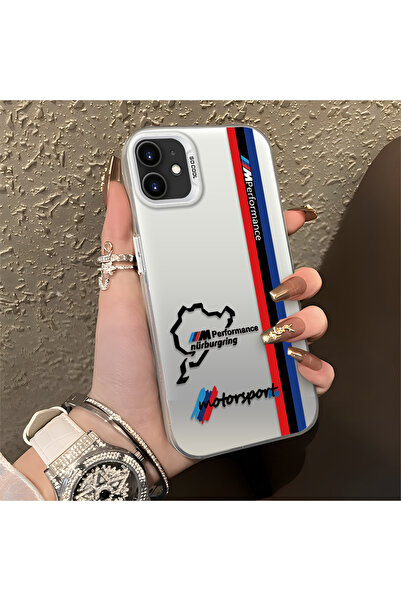Hontinga iPhone 11 Compatible Bmw Patterned Silicone Edge Hard Back Anti-Fall...
