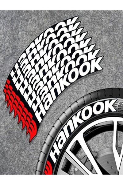 AksoyTuning ملصق إطارات الدراجات النارية من هانكوك، 2.5 سم، 8 قطع، لاصق أبيض،...