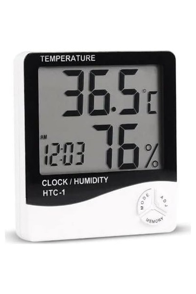 ARGEROBO Dijital Oda Termometresi Higrometre Sıcaklık ve Nem Ölçer LCD Ekranl...
