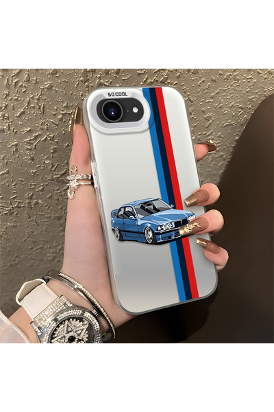 Hontinga iPhone 16E Compatible Silicone Edge Hard Back Anti-Fall Phone Case w...