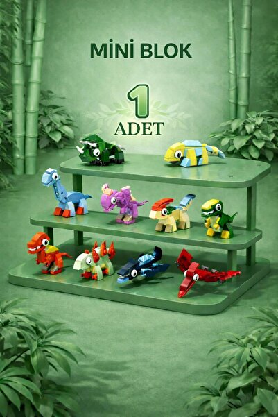 hak-iş oyuncak Dinosaur Mini Building Block Toy (6+ Years) 1 Piece