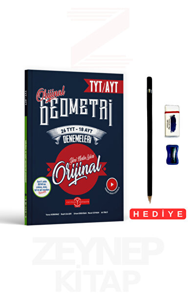 Orijinal Yayınları TYT AYT Geometri Denemeleri 26 TYT 18 AYT (Kalem Seti Hediye)