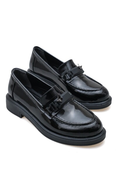 Redoxy Mocasini de damă cu design elegant, cu talpă groasă, cu cataramă flutu...