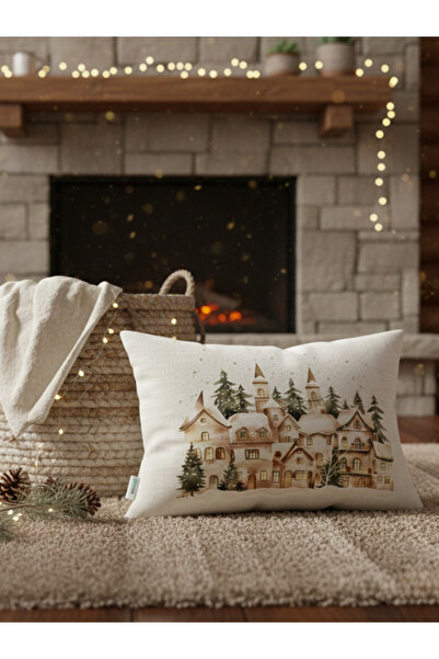 Evmila Μοντέρνο Μποέμ Σχέδιο, Διακοσμητικό Κάλυμμα Μαξιλαριού 35x55 με Χειμερ...