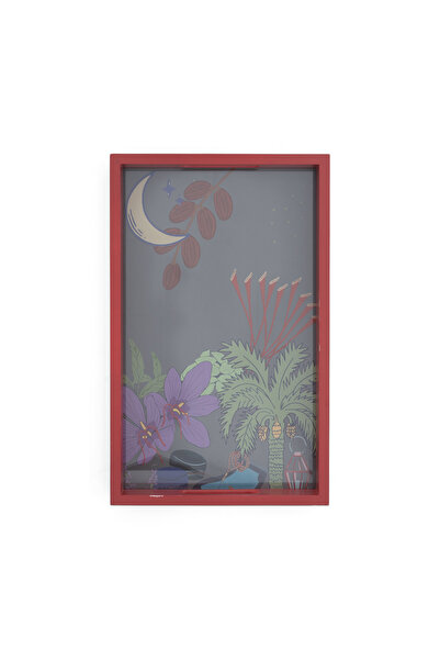 Blends Burgundy Crescent Serving Tray