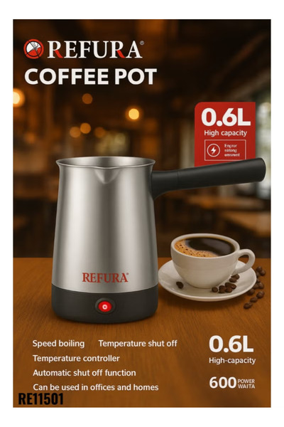 REFURA 600W Espresso Maker / Turkish Coffee Pot | 600ML | Greek Turkish Coffe...