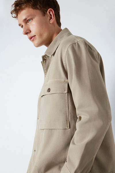 Mavi Men's Long Sleeve Double Pocket Shirt M0211778 Laurel Oak