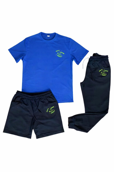 kam's Unisex Ks Green Logo Summer Tracksuit Combination