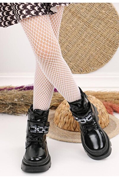 BORNAY Kız Çocuk Souğuk Havaya Ve Suya Dayanıklı İçi Tüylü Kırışık Rugan Yuva...