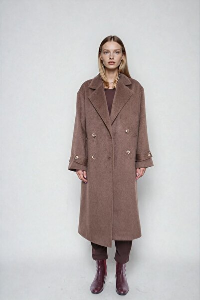 Vitrin Короткий плечовий довгий кашемірний пальто