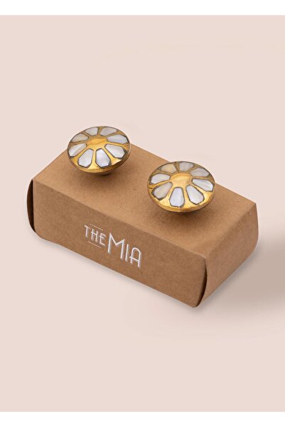 The Mia مجموعة من 2 مقابض أدراج وخزائن نحاسية KLP18