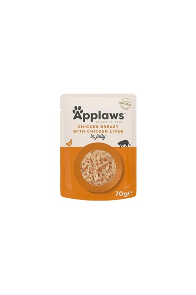Applaws Applaws Wet Cat Food Chicken Breast & Chicken Liver in Jelly 70g